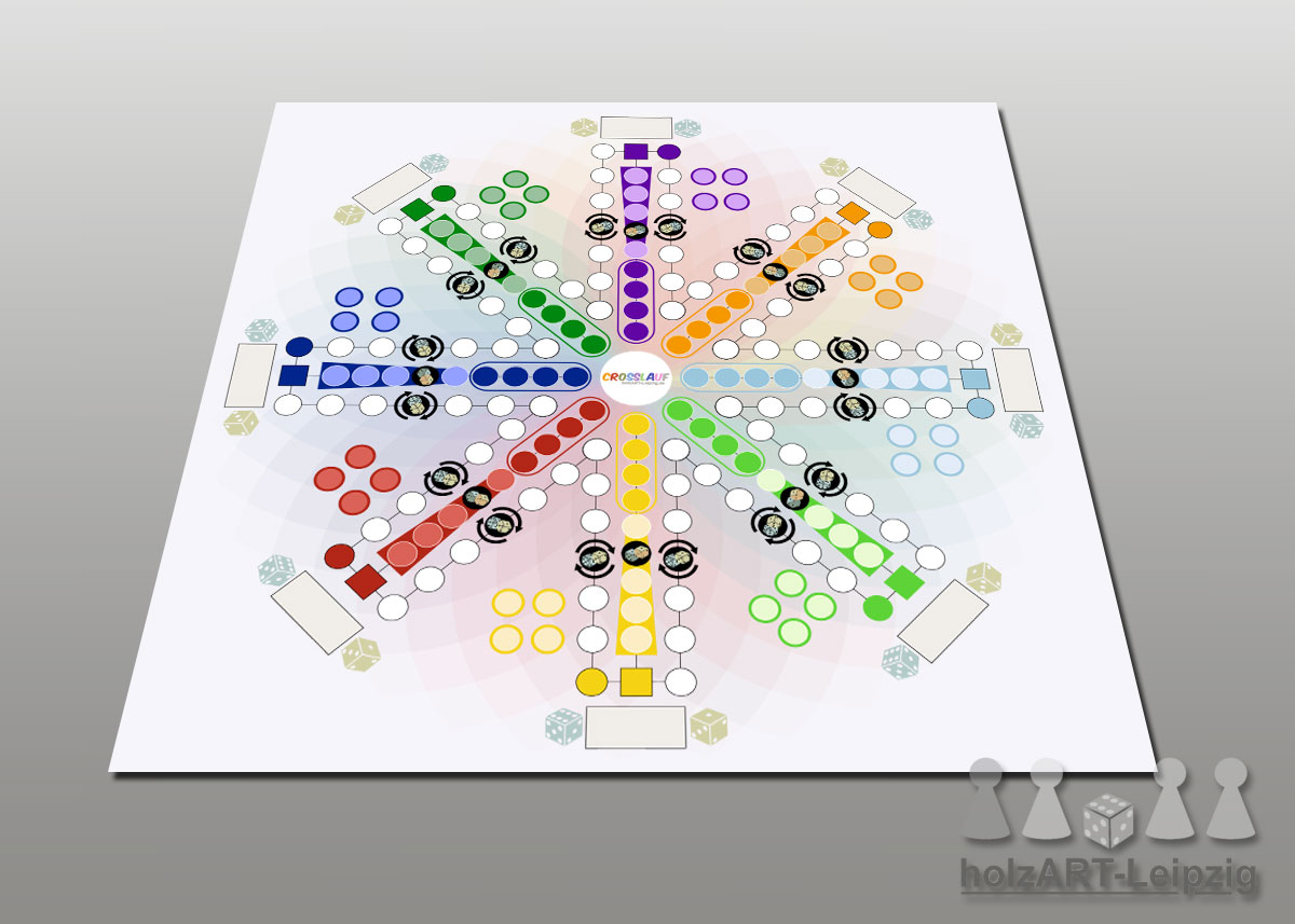 AktivLern-Matte mit 4 Figuren je Farbe